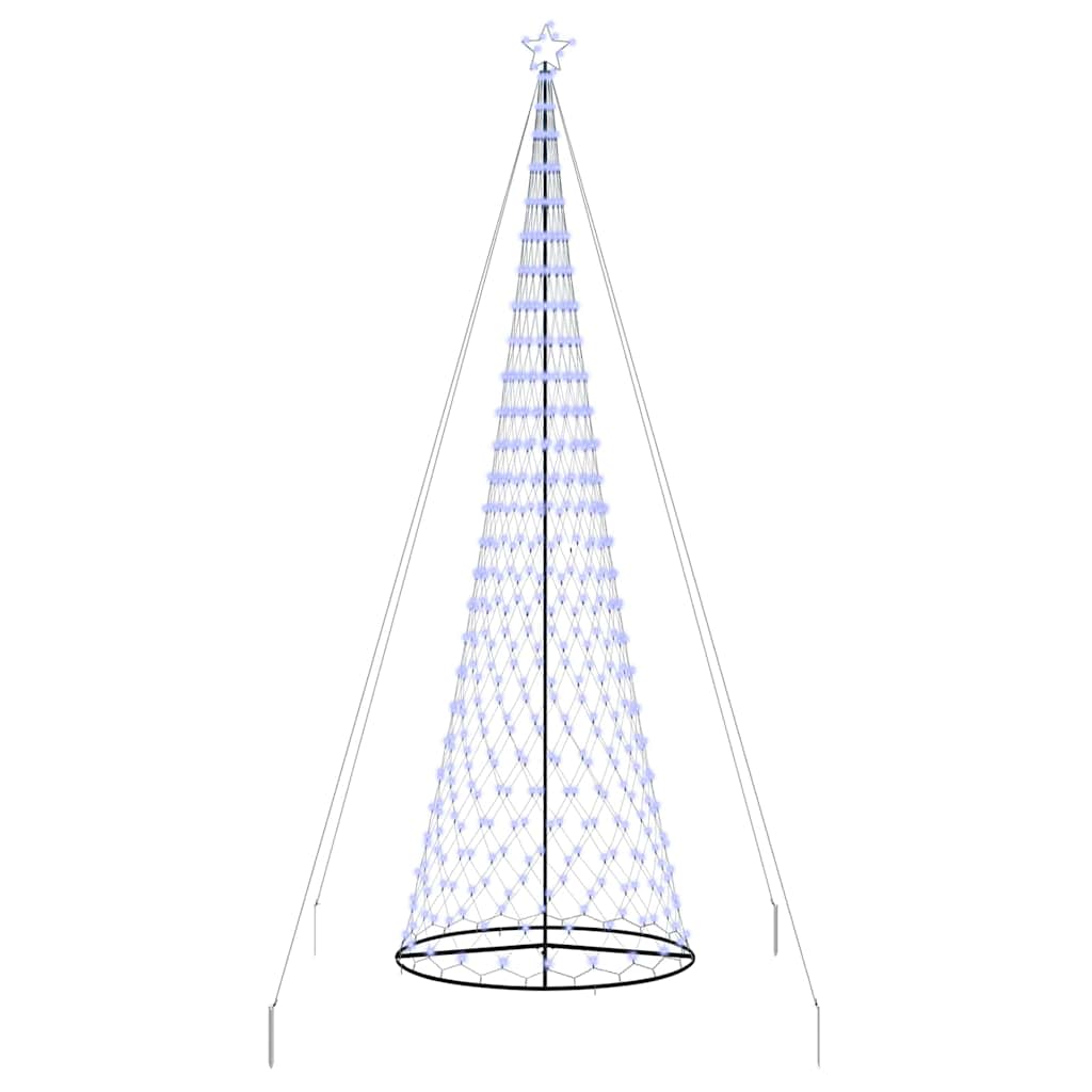 LED Weihnachtsbaum Blau 138,5 x 138,5 x 399 cm Metall