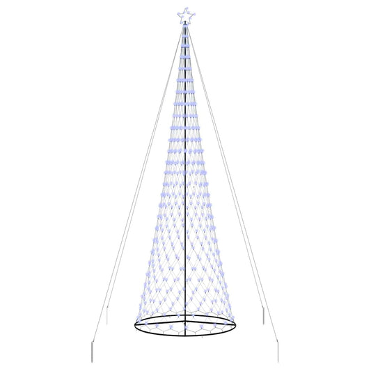 LED Weihnachtsbaum Blau 138,5 x 138,5 x 399 cm Metall