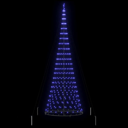 LED Weihnachtsbaum Blau 138,5 x 138,5 x 399 cm Metall