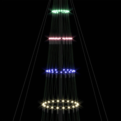 LED Weihnachtsbaum Mehrfarbig 138,5 x 138,5 x 399 cm Metall