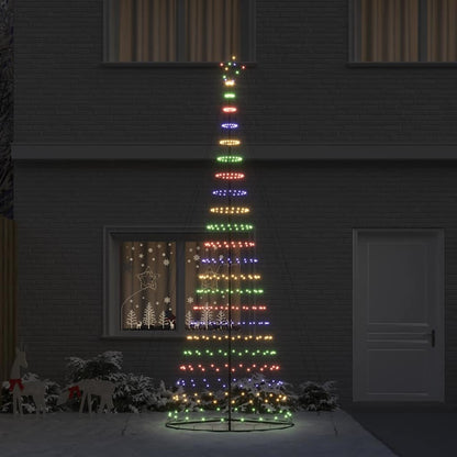 LED Weihnachtsbaum Mehrfarbig 138,5 x 138,5 x 399 cm Metall