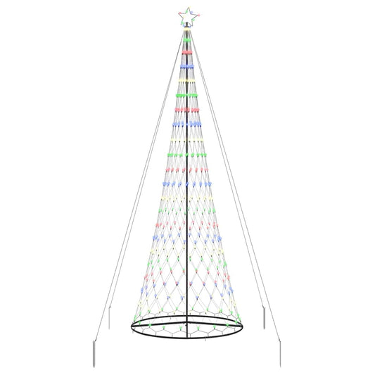 LED Weihnachtsbaum Mehrfarbig 138,5 x 138,5 x 399 cm Metall