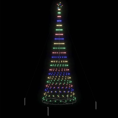 LED Weihnachtsbaum Mehrfarbig 138,5 x 138,5 x 399 cm Metall