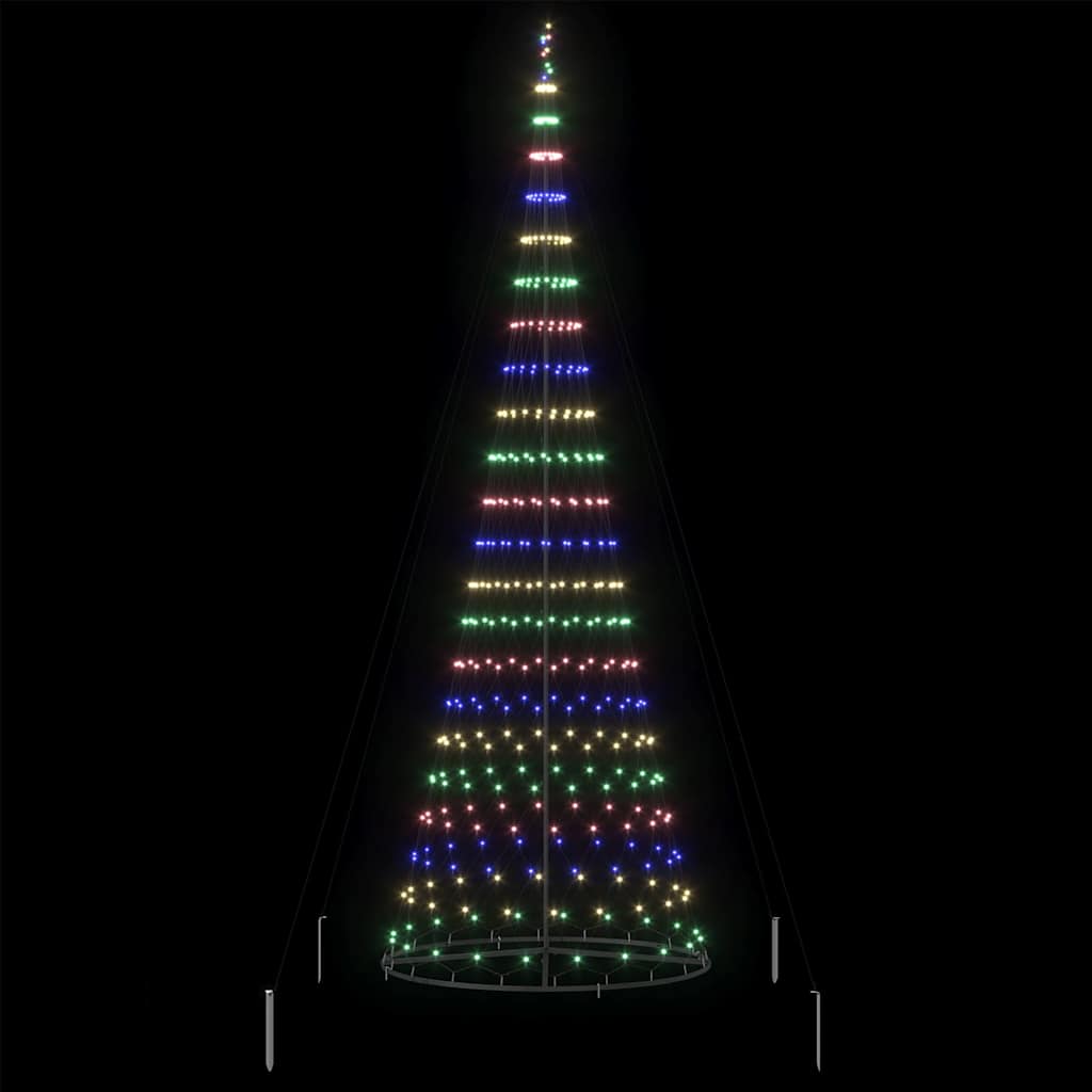 LED Weihnachtsbaum Mehrfarbig 138,5 x 138,5 x 399 cm Metall