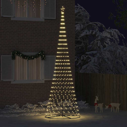 LED Weihnachtsbaum Warmes Weiß 160 x 160 x 500 cm Metall