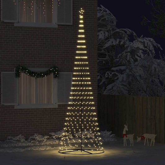 LED Weihnachtsbaum Warmes Weiß 160 x 160 x 500 cm Metall