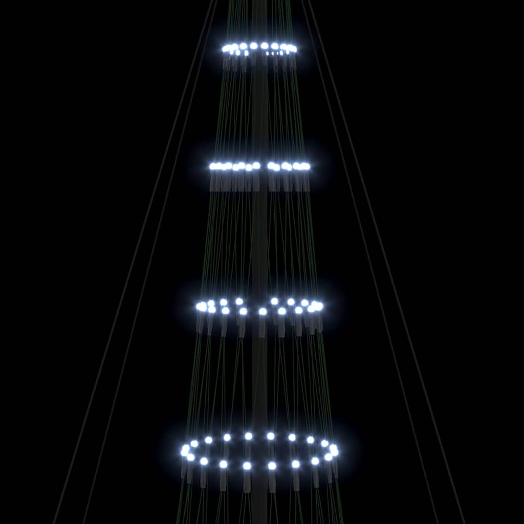 LED Weihnachtsbaum Kaltes Weiß 160 x 160 x 500 cm Metall