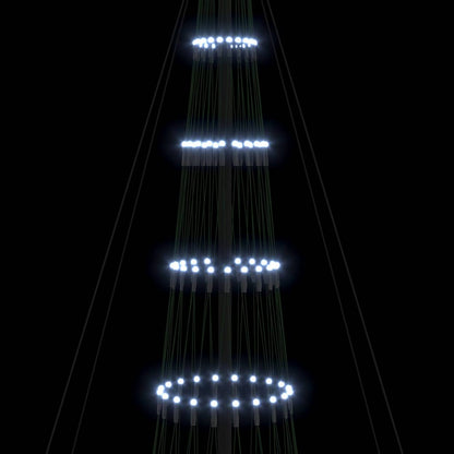 LED Weihnachtsbaum Kaltes Weiß 160 x 160 x 500 cm Metall