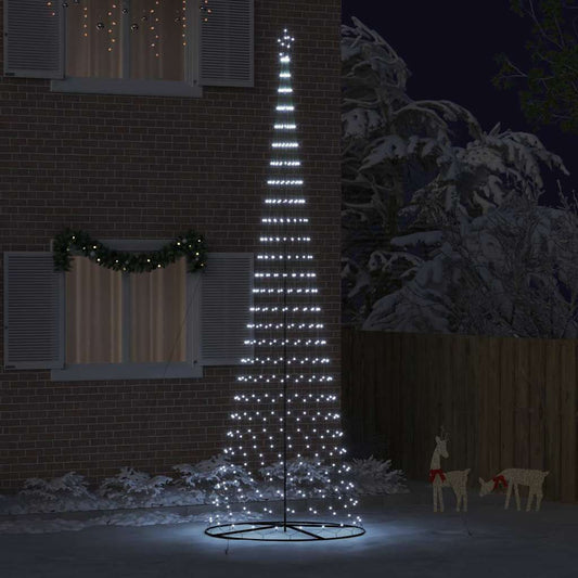 LED Weihnachtsbaum Kaltes Weiß 160 x 160 x 500 cm Metall