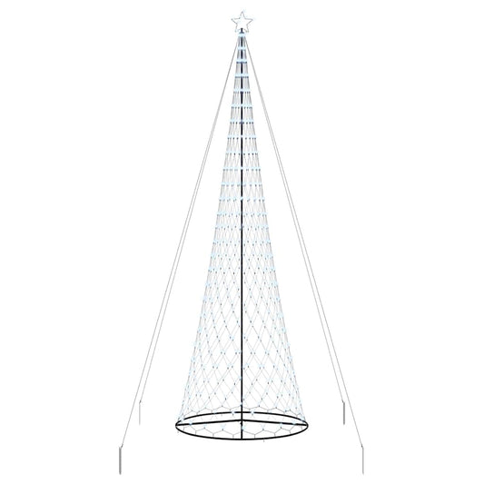 LED Weihnachtsbaum Kaltes Weiß 160 x 160 x 500 cm Metall