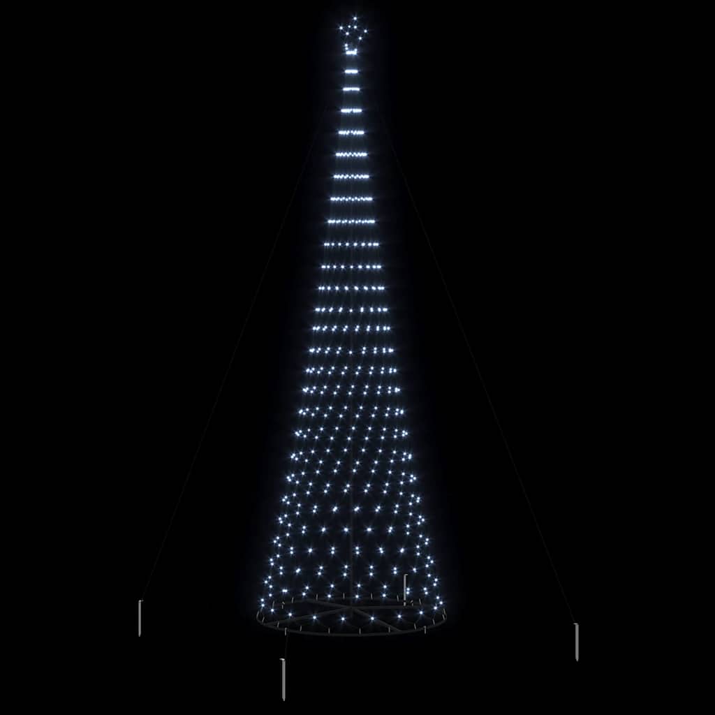 LED Weihnachtsbaum Kaltes Weiß 160 x 160 x 500 cm Metall