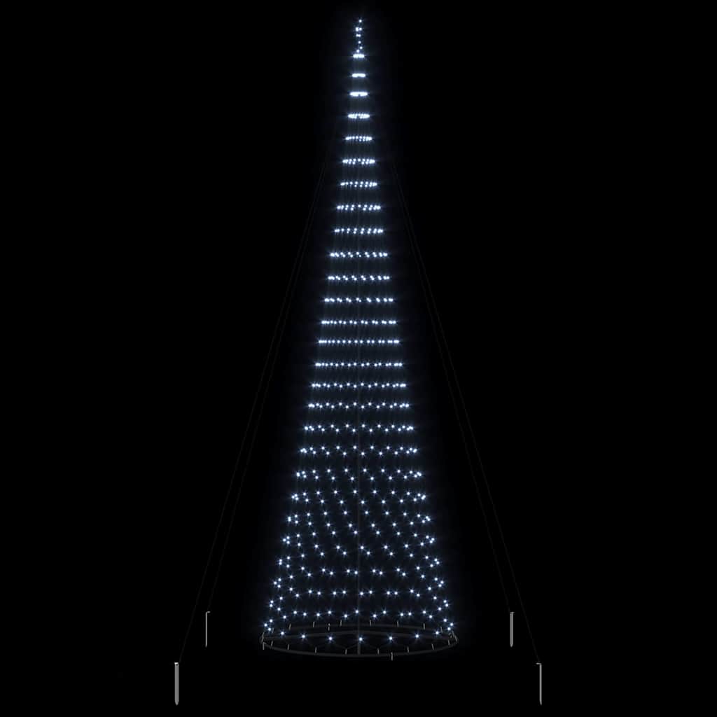 LED Weihnachtsbaum Kaltes Weiß 160 x 160 x 500 cm Metall