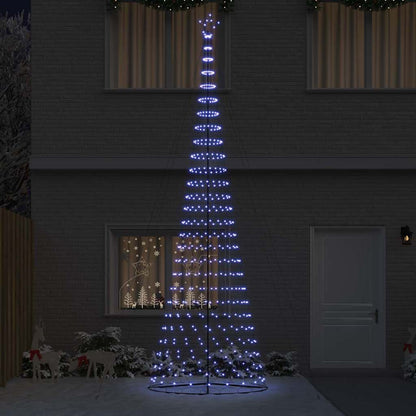 LED Weihnachtsbaum mit 550 LEDs Blau 160 x 160 x 500 cm Metall