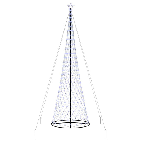 LED Weihnachtsbaum mit 550 LEDs Blau 160 x 160 x 500 cm Metall