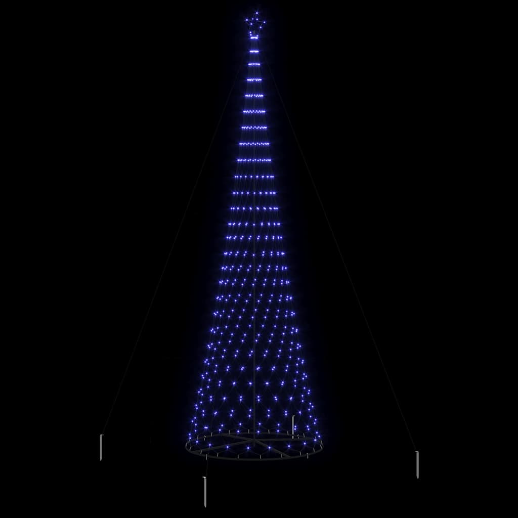 LED Weihnachtsbaum mit 550 LEDs Blau 160 x 160 x 500 cm Metall