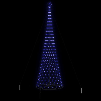 LED Weihnachtsbaum mit 550 LEDs Blau 160 x 160 x 500 cm Metall