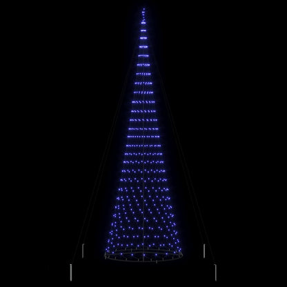 LED Weihnachtsbaum mit 550 LEDs Blau 160 x 160 x 500 cm Metall