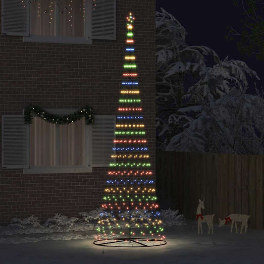 LED Weihnachtsbaum Mehrfarbig 160 x 160 x 500 cm Metall
