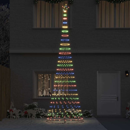 LED Weihnachtsbaum Mehrfarbig 160 x 160 x 500 cm Metall
