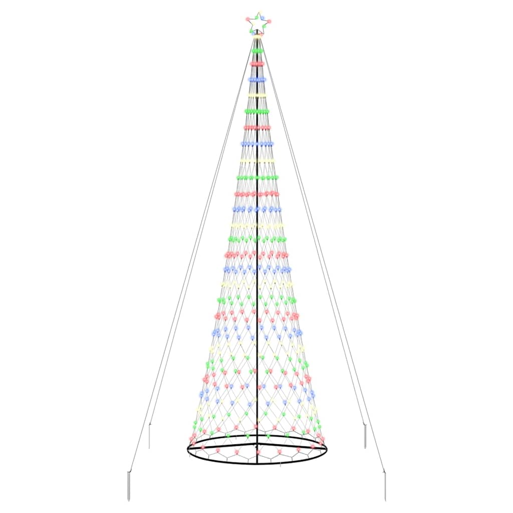 LED Weihnachtsbaum Mehrfarbig 160 x 160 x 500 cm Metall