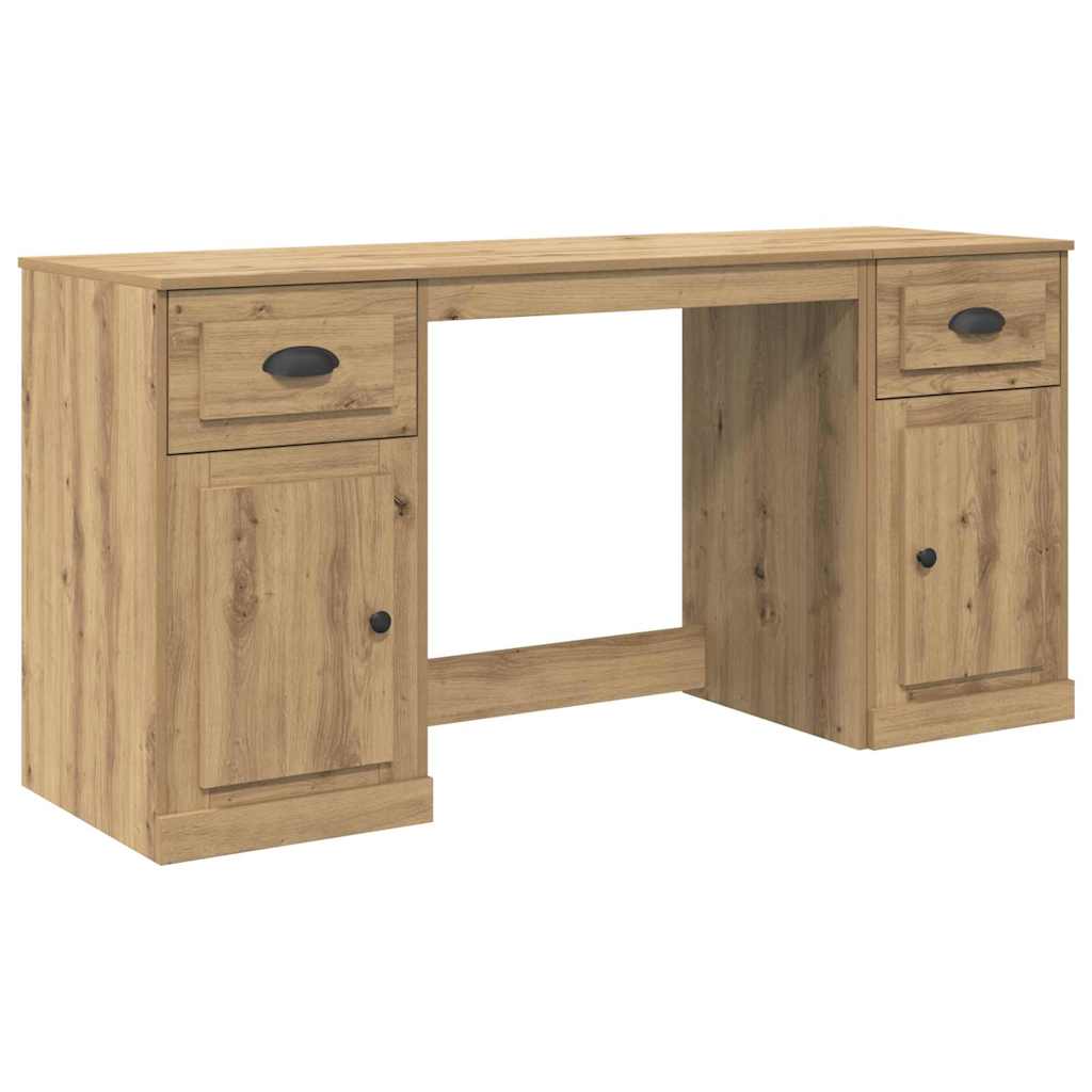 Schreibtisch mit Schrank Artisan-Eiche 154,5 x 50 x 75 cm