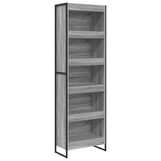 Bücherregal 2 pcs Graues Sonoma 80 x 30 x 155 cm Holzwerkstoff