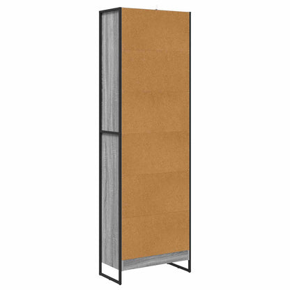 Bücherregal 2 pcs Graues Sonoma 80 x 30 x 155 cm Holzwerkstoff