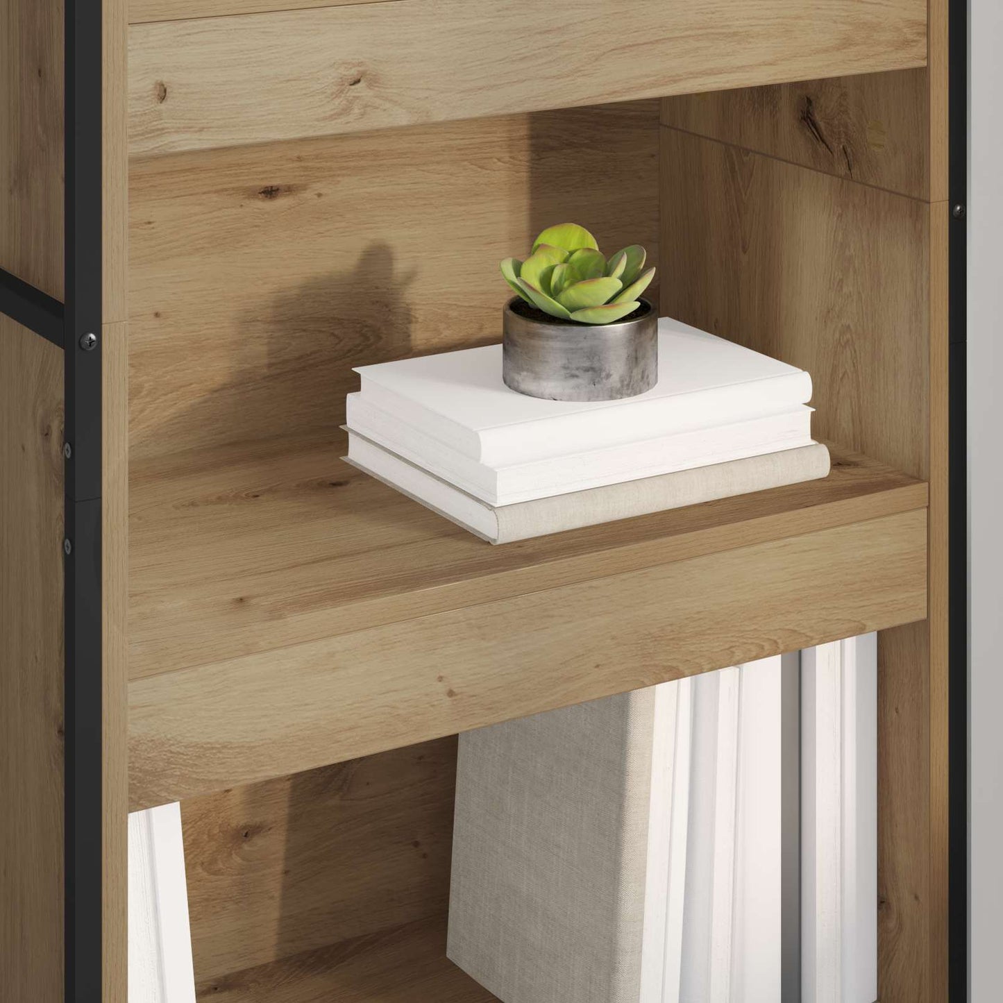 Bücherregal 2 pcs Kunsthandwerk Eiche 80 x 30 x 155 cm