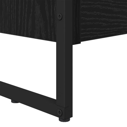 Bücherregal 2 pcs Schwarz Eichen-Optik 80 x 30 x 155 cm