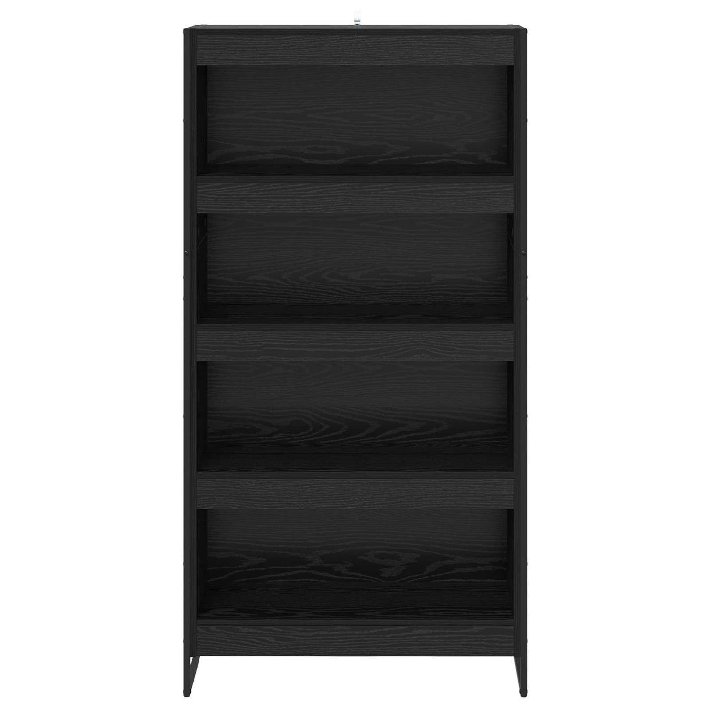 Bücherregal 2 pcs Schwarz Eichen-Optik 80 x 30 x 155 cm