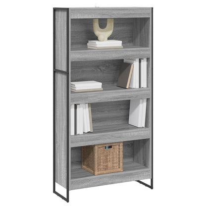 Bücherregal 2 pcs Graues Sonoma 80 x 30 x 155 cm Holzwerkstoff