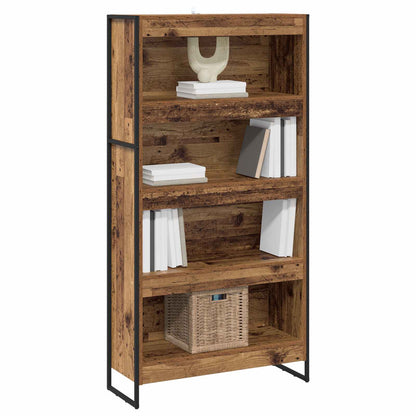 Bücherregal 2 pcs Altholz 80 x 30 x 155 cm Holzwerkstoff