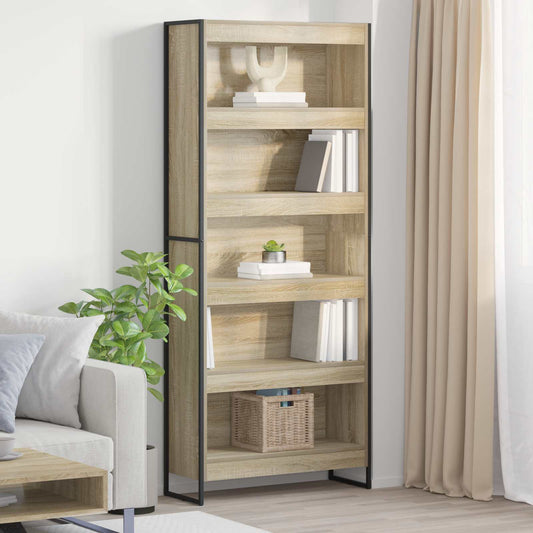 Bücherregal 2 pcs Sonoma 80 x 30 x 155 cm Holzwerkstoff