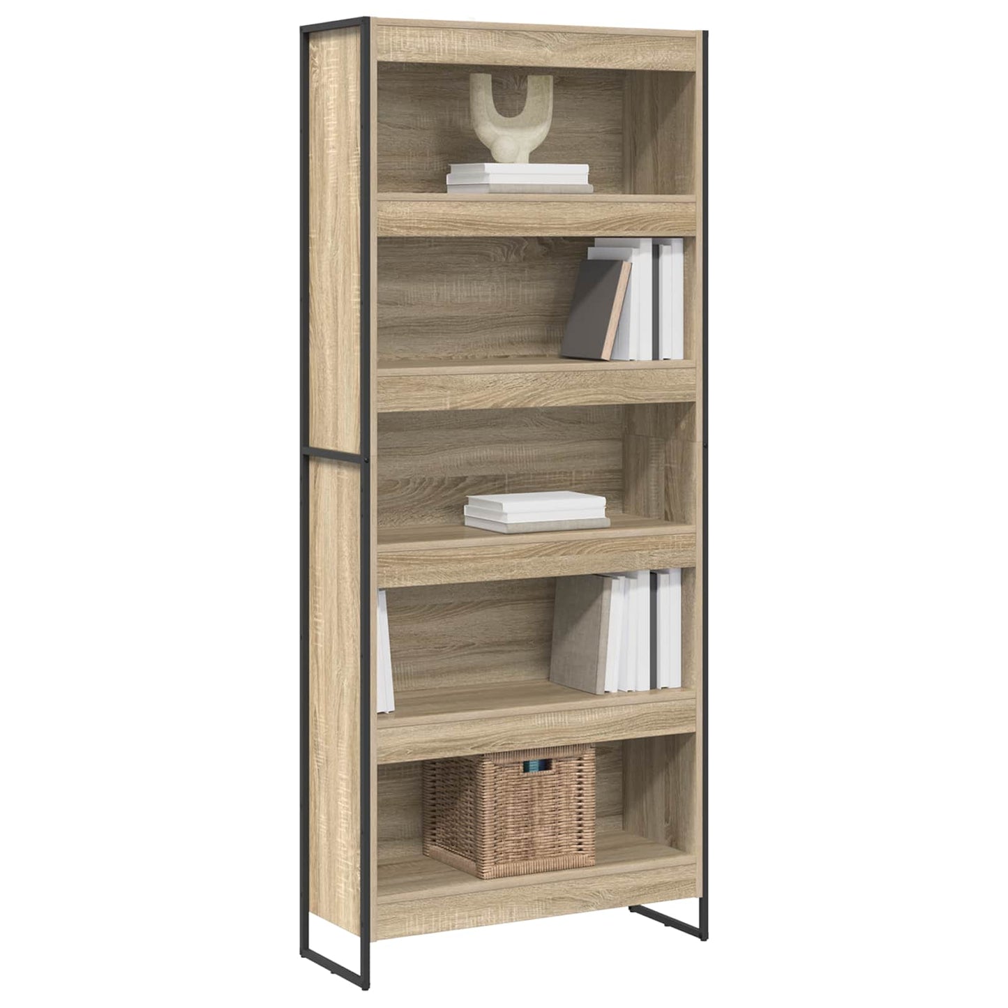 Bücherregal 2 pcs Sonoma 80 x 30 x 155 cm Holzwerkstoff