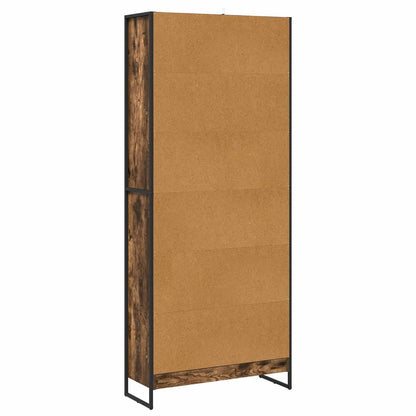 Bücherregal 2 pcs Raucharbe 80 x 30 x 155 cm Holzwerkstoff