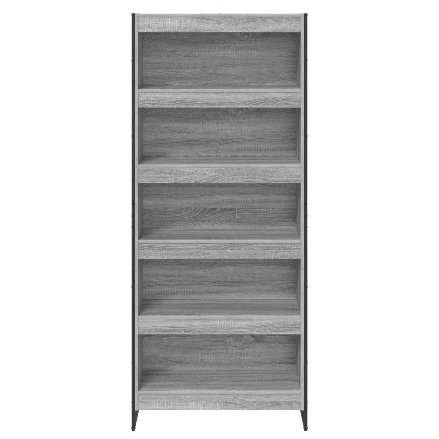 Bücherregal 2 pcs Graues Sonoma 80 x 30 x 155 cm Holzwerkstoff
