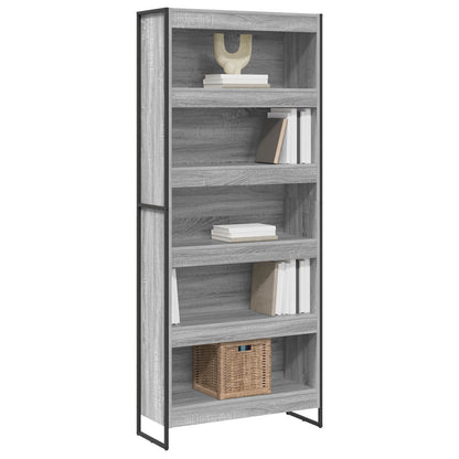 Bücherregal 2 pcs Graues Sonoma 80 x 30 x 155 cm Holzwerkstoff