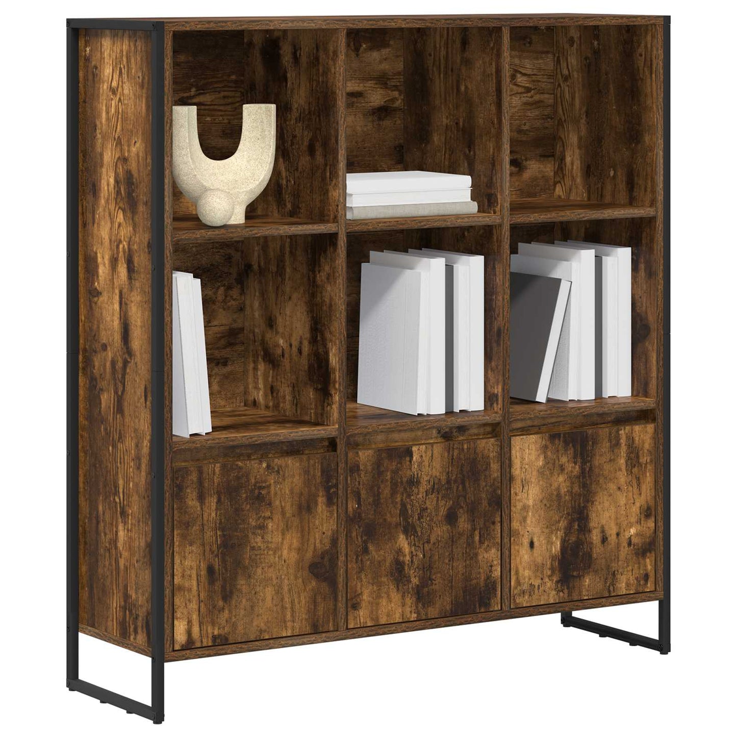 Bücherregal 2 pcs Raucharbe 99,5 x 30 x 108,5 cm Holzwerkstoff