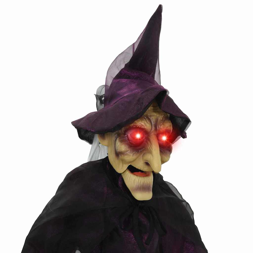 Halloween sprechende Hexe Lila 216 x 125 cm Polyester