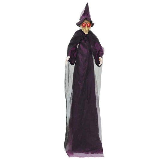 Halloween sprechende Hexe Lila 216 x 125 cm Polyester