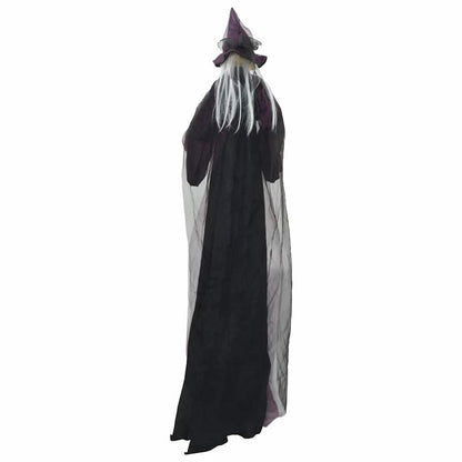 Halloween sprechende Hexe Lila 216 x 125 cm Polyester