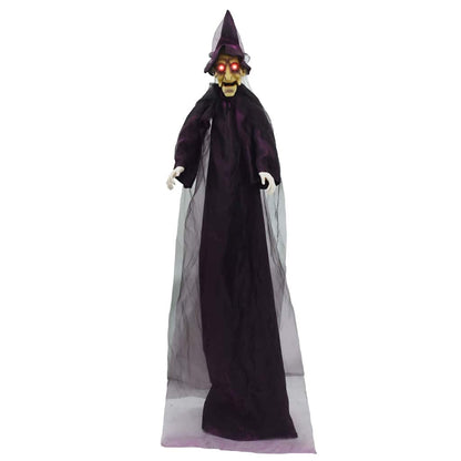 Halloween sprechende Hexe Lila 216 x 125 cm Polyester
