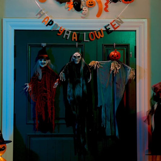 Hängender Halloween Geist 3 pcs Mehrfarbig 61 x 97 cm Polyester