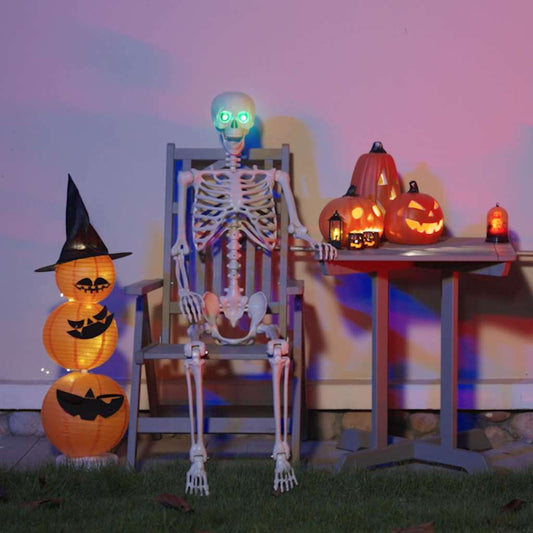 Halloween Skelett Weiß 155 x 38.5 cm Plastik