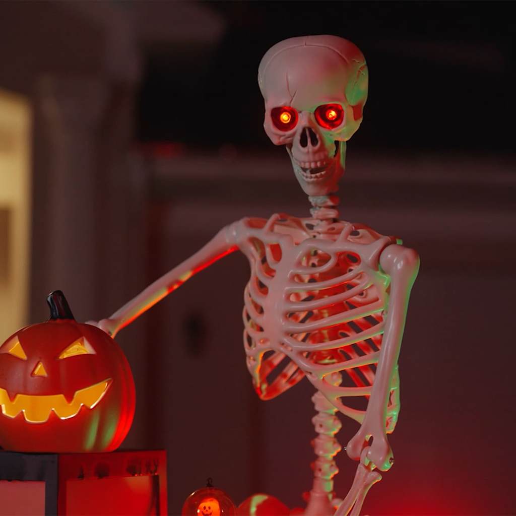 Halloween Skelett Weiß 155 x 38.5 cm Plastik