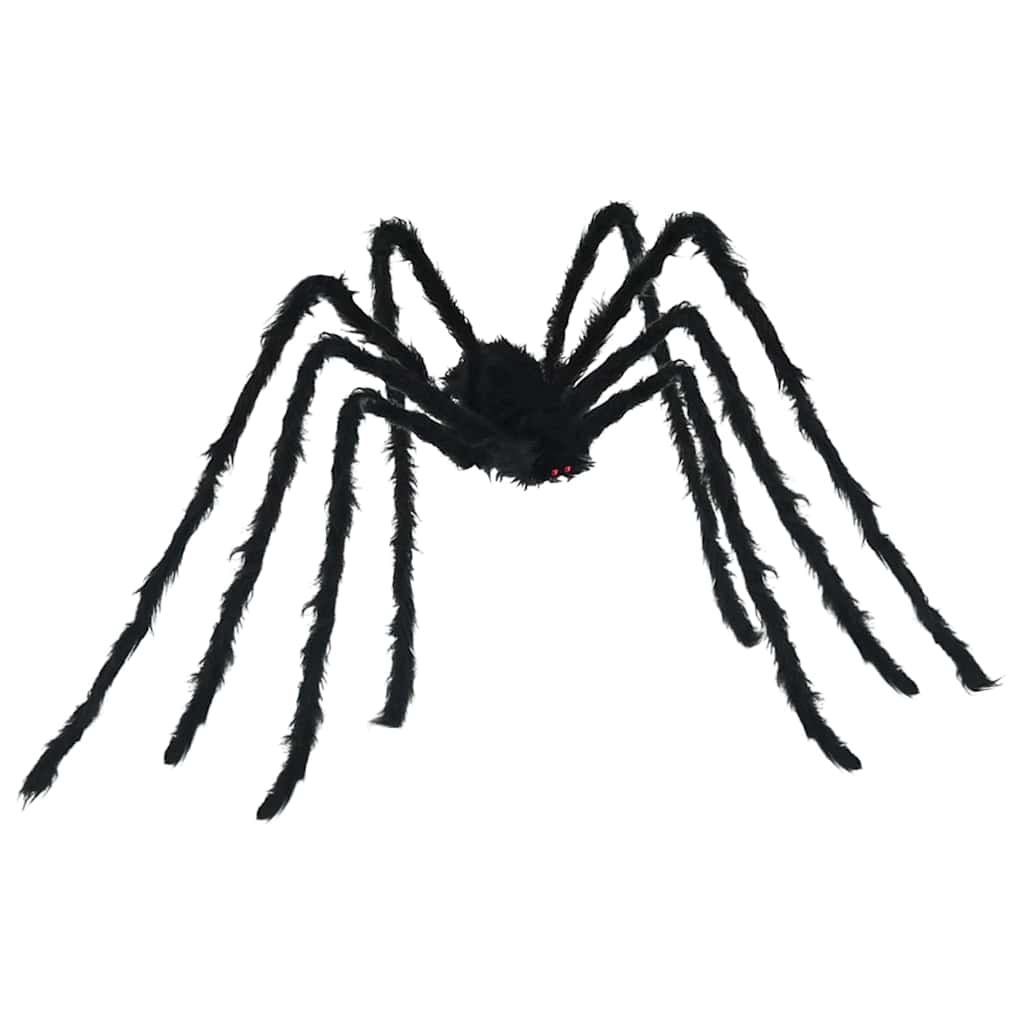 Halloween Spinnen Dekoration 3 pcs Schwarz 200 cm