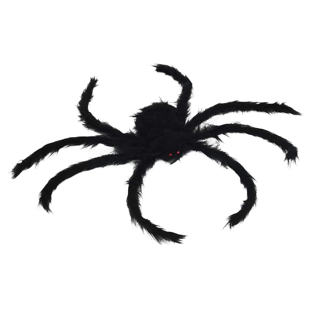 Halloween Spinnen Dekoration 6 pcs Schwarz 75 cm