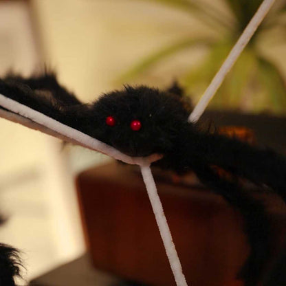 Halloween-Spinnendekoration mit Netzen 2 pcs Polyester 200 cm