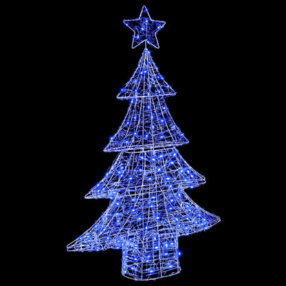 Weihnachtsbaum mit 100 LEDs Blau 120 cm Acryl