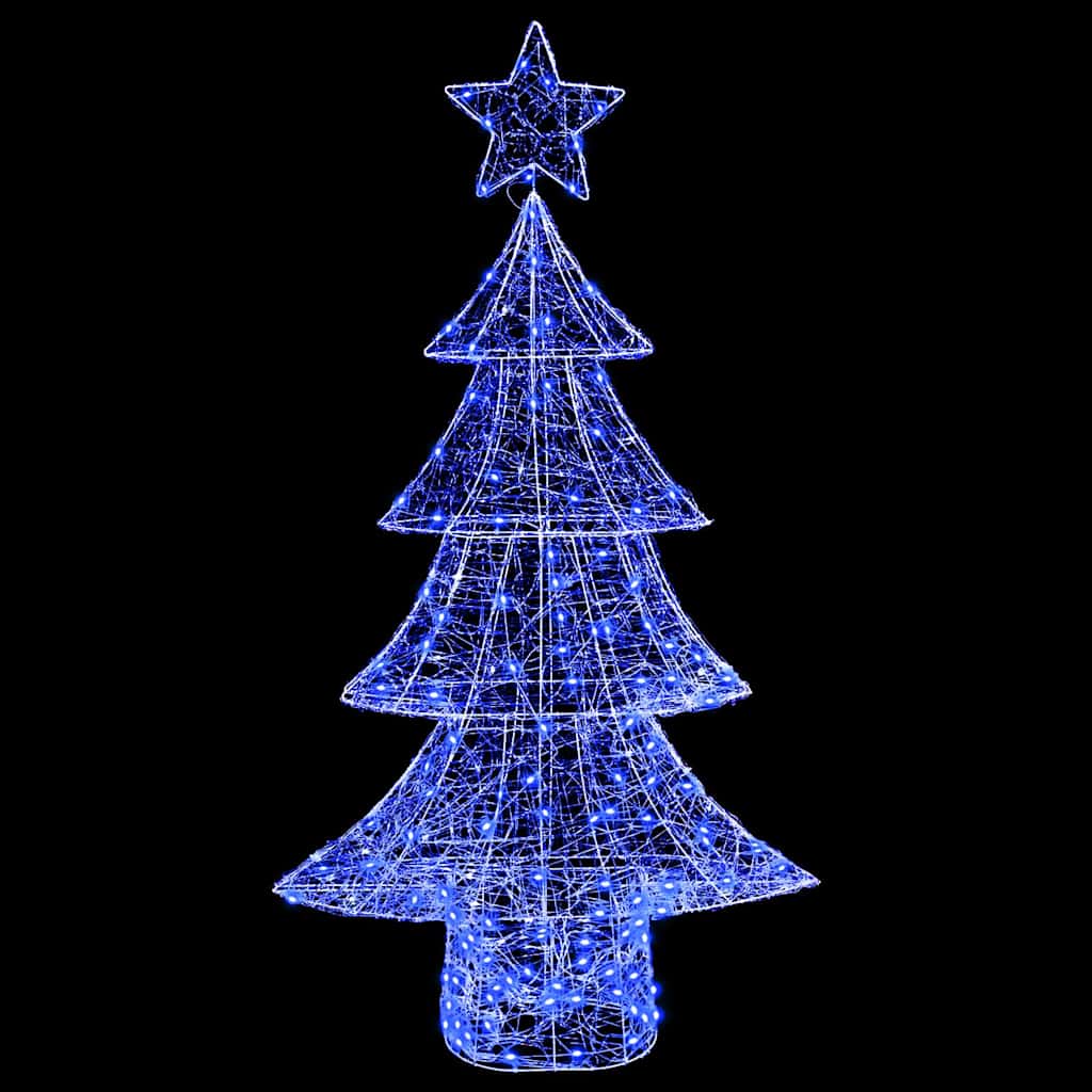 Weihnachtsbaum mit 160 LEDs Blau 150 cm Acryl